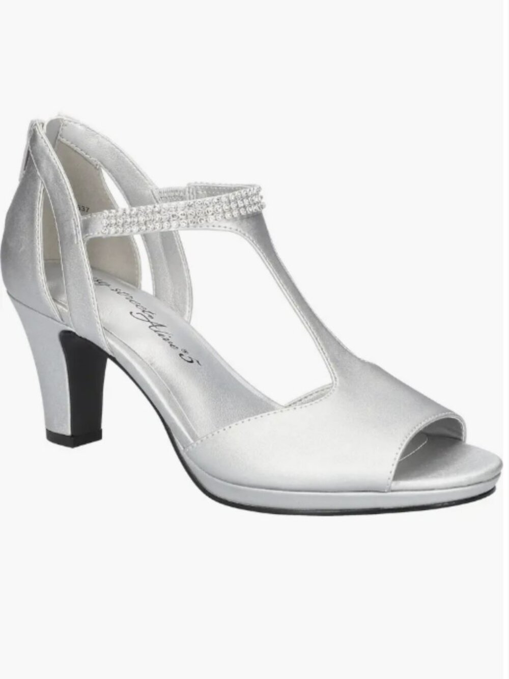 Wide Width Easy Street Flash T-Strap Sandal Size 7.5
